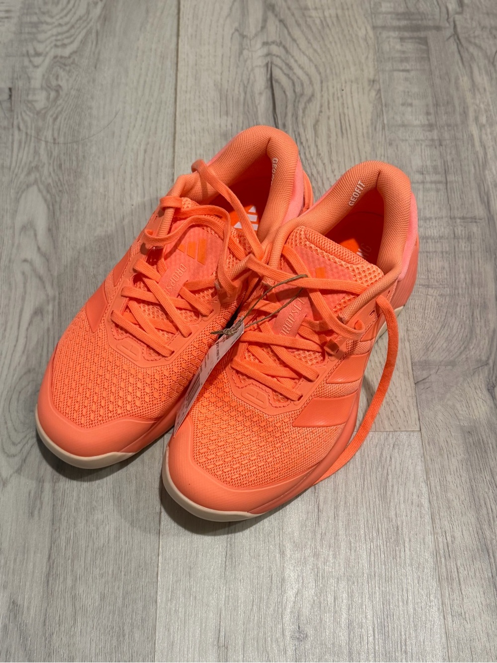 adidas Dropset 4 sz 8 Women's Bright Orange Athletic Sneakers